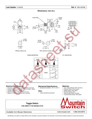 108-2MD1T1B1M2QE-EVX datasheet  